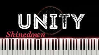 Shinedown  Unity Piano Tutorial [upl. by Hesoj662]