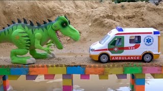 dynasoro vs ambulance cartoon  gadi wala cartoon by Amit creator cartoon kids [upl. by Marris632]