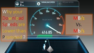 Why am I not getting the promised Internet Speeds  MBs vs Mbs  100 Mbps  Really [upl. by Nnyla]