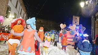 Carnaval Antroxu Aviles Asturias Spain Foam party Descenso de Galiana 2024 [upl. by Naed]