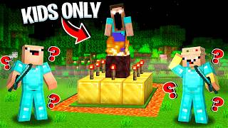 I Trolled Kids With SCARY MYTHS In Minecraft Kids Only Server [upl. by Nylarac]