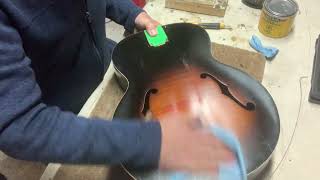 Restoring a 1950s Harmony Monterey Guitar [upl. by Amlus842]