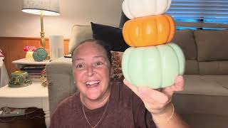 Scentsy scent and warmer of the month scentsy haul halloween pumpkin [upl. by Eniamzaj]