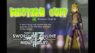 SAO Fatal Bullet How to Get Western Suit M Plans To Craft [upl. by Selby181]