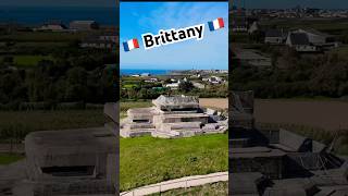 🇫🇷4k Atlantikwall bunker museum in Brittany France history ww2 drone shorts [upl. by Riaj]