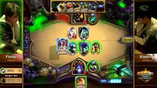 Blizzcon 2014 Hearthstone World Championship  Quarterfinals  Firebat vs Kranich [upl. by Arahat]