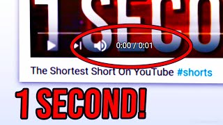 What Is The SHORTEST YouTube Short Ever [upl. by Christine]