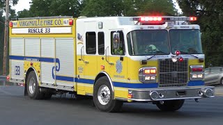 Virginville Fire Company Rescue 33 Responding 6919 [upl. by Cirillo]