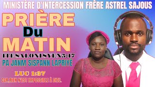 PRIÈRE DU MATIN LUNDI 11 NOVEMBRE 2024 AVEC FRÈRE ASTREL SAJOUS [upl. by Abdulla]