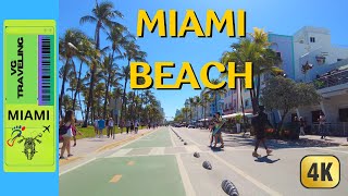 Exploring Miami Beach Ocean Drive amp Lummus Park A 4K Sunday Stroll in Paradise [upl. by Ahsillek371]