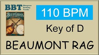 Beaumont Rag  110 BPM bluegrass backing track [upl. by Sigmund]