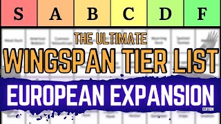 The Ultimate Wingspan European Expansion Tier List Early Game Strategy Guide amp Bird Rankings [upl. by Elvia988]