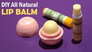 DIY Homemade Lip Balm 100 Natural  Easy EOS Lip Balm [upl. by Daggett389]