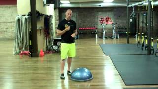 My Favorite BOSU Exercises  Athletic Stance Eyes Closed [upl. by Enimsaj503]