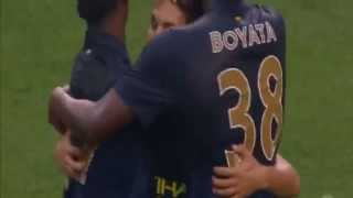 Manchester City vs AC Milan 51 Jesus Navas Amazing Bicycle Goal ICC 2014 [upl. by Ithaman]