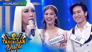 Vice Ganda is thrilled with what JM and Marielle did in their performance  Tawag Ng Tanghalan Duets [upl. by Aehs]