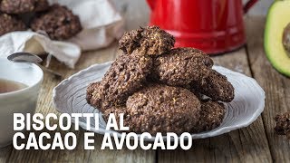 Biscotti al cacao e avocado vegani [upl. by Yessej]