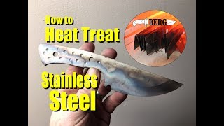 How to Heat Treat Stainless Steel for Knife Making [upl. by Sloan]