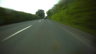 John McGuinness chases Ian Hutchinson in the Senior TT 2016 [upl. by Yaluz350]