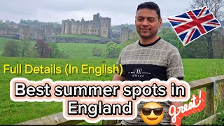 Best summer picnic spots in England  Craigside and Alnwick  full details in English [upl. by Gusella]