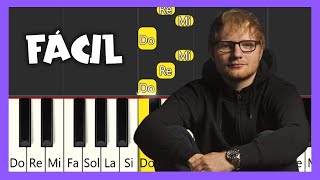 Ed Sheeran  Perfect  TUTORIAL DE PIANO FÁCIL  PIANO FÁCIL CON NOTAS [upl. by Avon229]