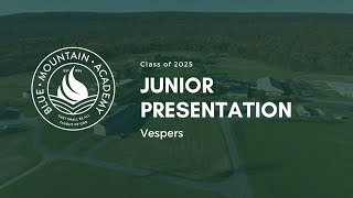 Junior Presentation  Vespers [upl. by Olegnalehcim]