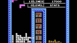 Tetris NES Gameplay [upl. by Eanert]