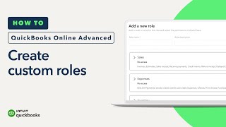 How to create custom roles in QuickBooks Online Advanced [upl. by Aphrodite]