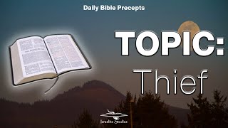 Daily Bible Precepts  Word Topic Thief [upl. by Yeoz]