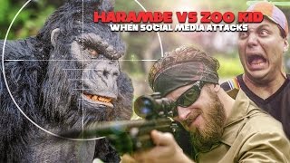 Harambe vs Zoo Kid When Social Media Attacks parody [upl. by Sadinoel186]