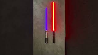 175 Disney lightsaber vs 160 Imperial Workshop lightsaber [upl. by Eberly986]