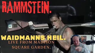 FIRST TIME REACTION TO Rammstein  Waidmanns Heil Live From Madison Square Garden [upl. by Doreg320]