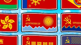 Flag Animation but Each Country is a USSR Republic [upl. by Alysia]