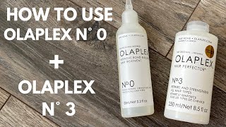 HOW TO APPLY OLAPLEX Nº 0  BOND BUILDING TREATMENT [upl. by Flem949]