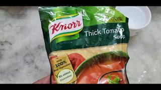 Knorr ka tomato soup ready in 3 minutes View my new video 4 cup knorr recipe also [upl. by Hubsher]