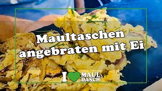 Angebratene Maultaschen mit Ei 💚🍳  Der schwäbische Klassiker als Rezept zum Nachkochen [upl. by Lopez]