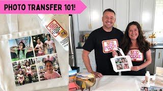 How to Photo Transfer Photos to Fabric Wood amp More Mod Podge [upl. by Audwin406]