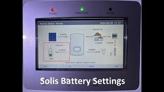 Solis Inverter Battery Settings [upl. by Nwahs]