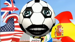 World Cup 2010  Wavin Flags amp Singing Soccerballs  Animated Clip  Motion Blur [upl. by Casilda]