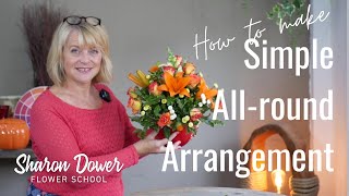 How to make a allround flower arrangement  FLORISTRYFLOWER ARRANGING [upl. by Odie]