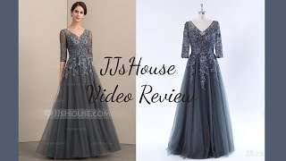 Tulle Mother Of The Bride Dress With Lace Appliques  JJsHouse [upl. by Inus]