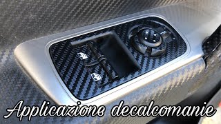 Applicazione decalcomanie alza cristalli su Alfa Romeo MiTo [upl. by Aitel]