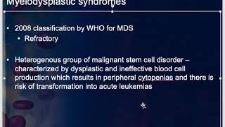 Myelodysplastic syndrome Myeloproliferative disorders Chronic Myeloid leukemia amp Polycythemia Vera [upl. by Oterol]