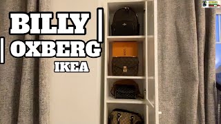 HOW TO ASSEMBLE BILLY  OXBERG IKEA  BOOKCASE WITH GLASS DOOR  ADAEAGLE [upl. by Aneryc]