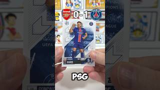 ARSENAL VS PSG Pack Opening  Match Attax 202425 Champions League Match Prediction shorts [upl. by Lindahl907]