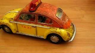 50s MASUDAYA TIN BATOP VW VOLKSWAGEN BEETLE TAXI CAR [upl. by Adniral]