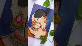 DIY Lady Canvas  Canvas Painting Ideas  Fevicryl Hobby Ideas India [upl. by Fabrienne]