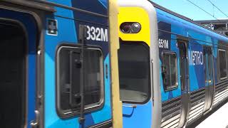 Comeng Train Metro Trains Melbourne  Arriving Laverton Station [upl. by Atirehc]