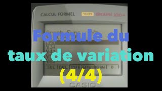 Formule du taux de variation 44 [upl. by Campy713]