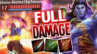 Shiva With a FULL DAMAGE BUILD is SMITEs STRONGEST GOD [upl. by Tnomyar]